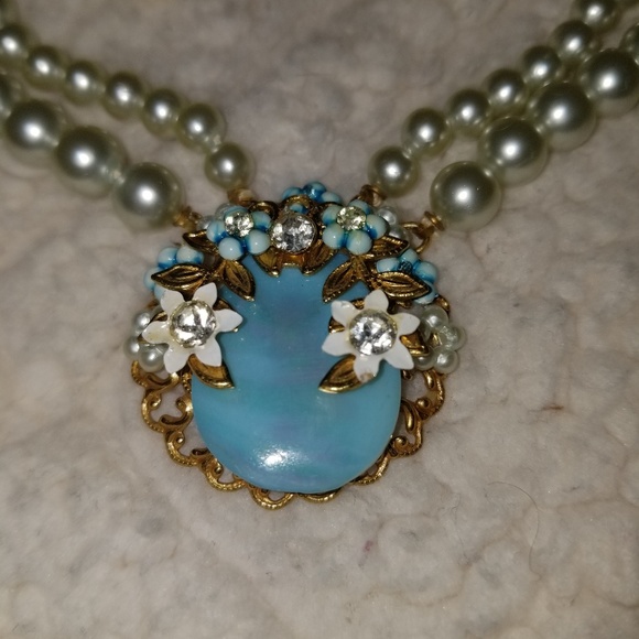 Vintage 1950's unsigned Parure Miriam Haskell Set - Picture 2 of 6